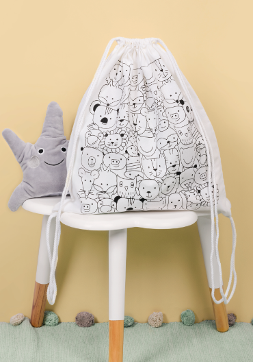 Sacs de sports enfants Animaux, blanc